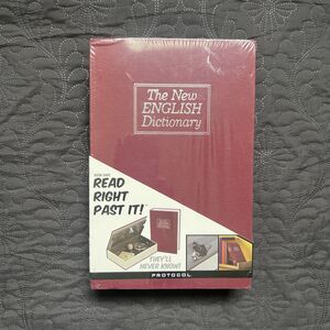 Book Safe with Lock, Dictionary Diversion Seceret Hidden Lock Box, Fake Book NWT